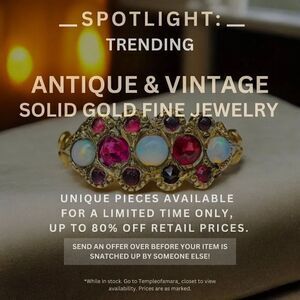 Vintage Estate & Antique Fine Jewelry Sale! Solid Gold 10k 14k 18k Fast Shipping